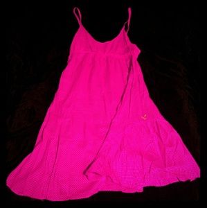 American Eagle Pink polka dot sundress